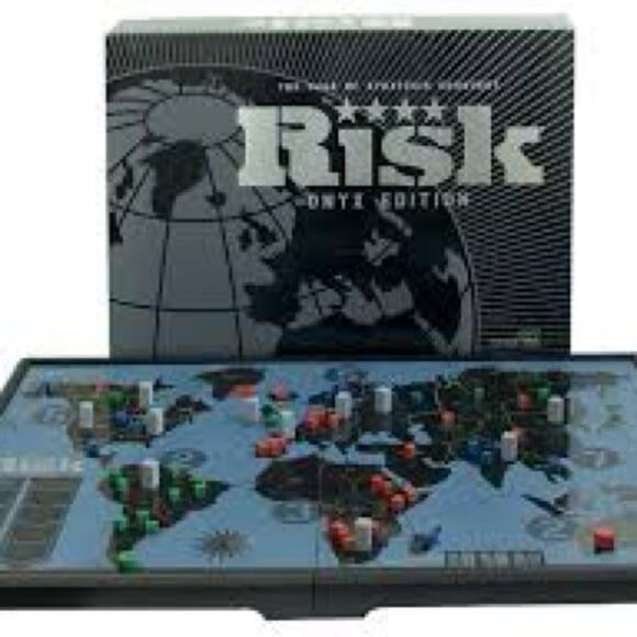 RISK Onyx Edition Collectible Limited Edition Board Game Oversize Black Grey Box - Picture 5 of 8